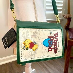 Winnie the Pooh Classic Book Cover Convertible Crossbody Bag
